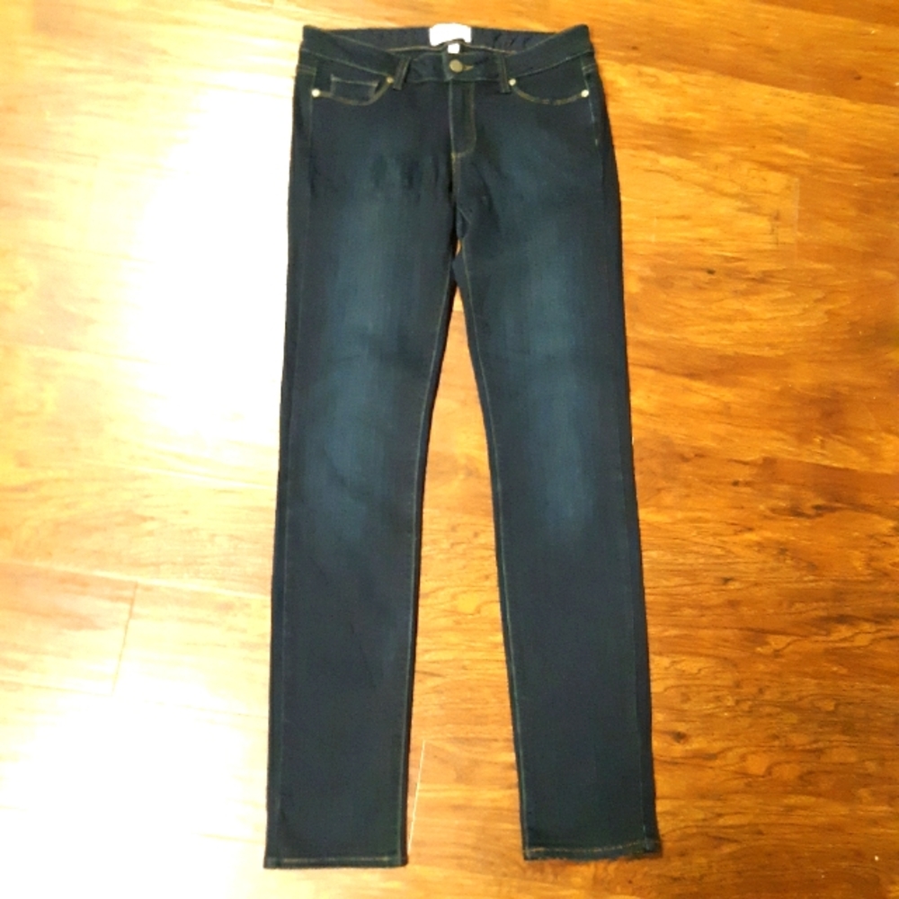 PAIGE Skyline Skinny dark blue jeans